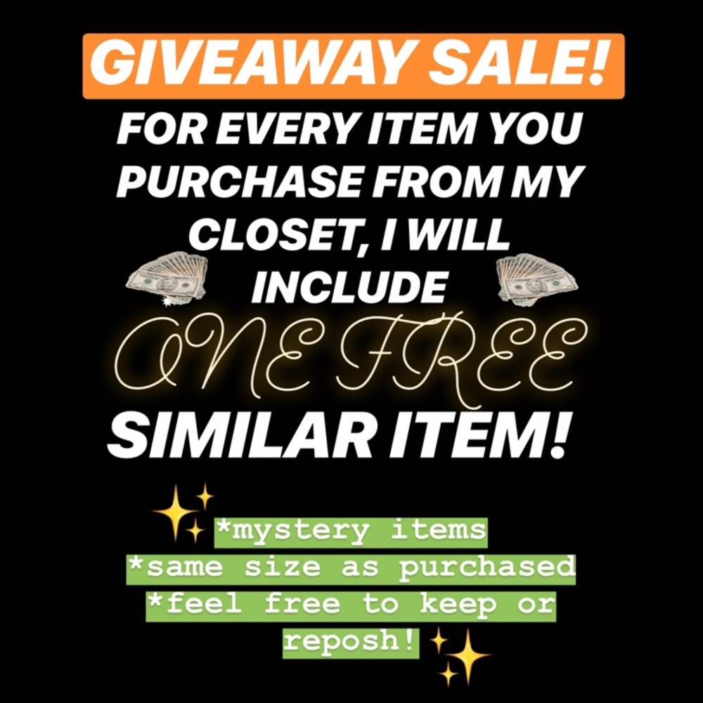🎉🎈CLOSET CLEAR OUT GIVEAWAY!!! 🎈🎉